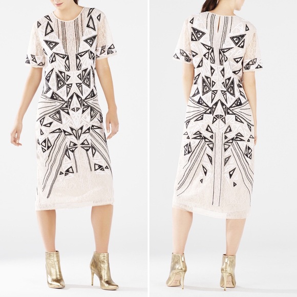 BCBGMaxAzria Dresses & Skirts - BCBG Maxazria Runway Dress Grazia Embroidered Midi